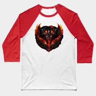 red fire ghost Baseball T-Shirt